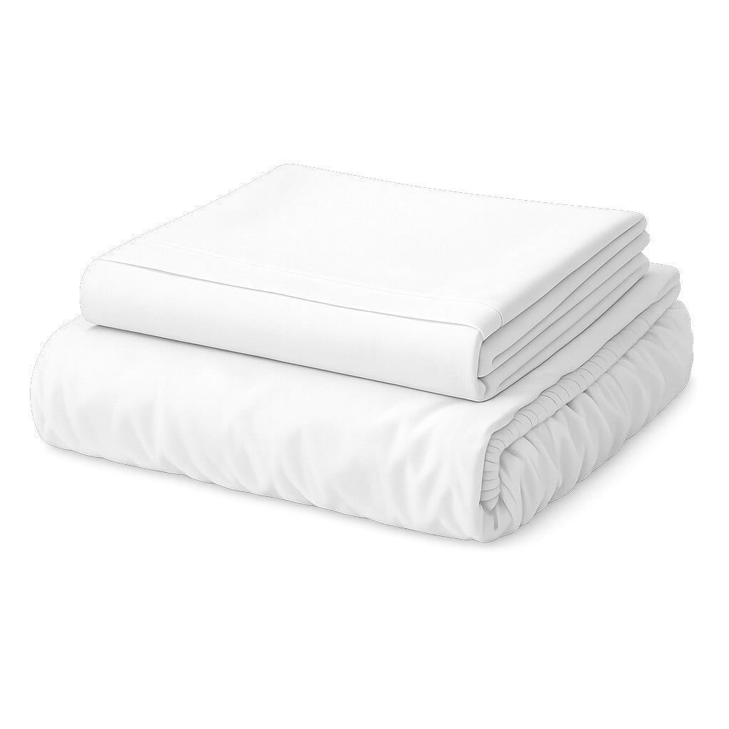 Bed Sheets & Pillowcases, White - California Design Den