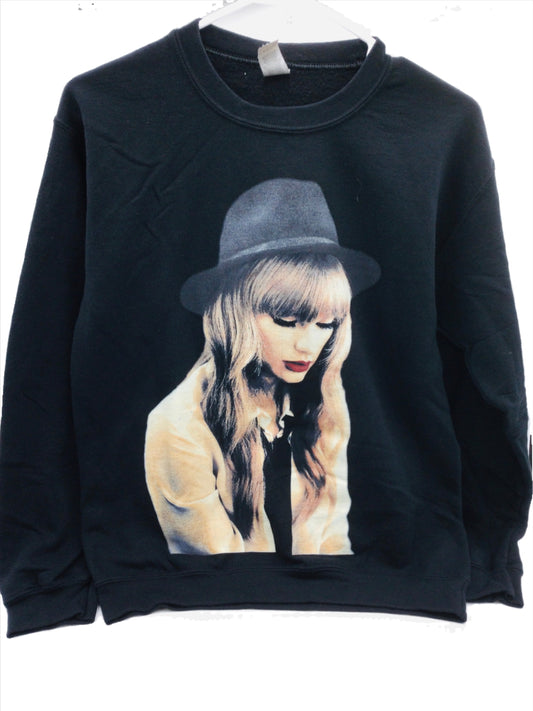 Taylor Swift Black Crew Neck Sweatshirt